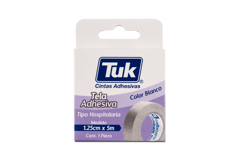 tela adhesiva sedosa 1.25cmx5mts