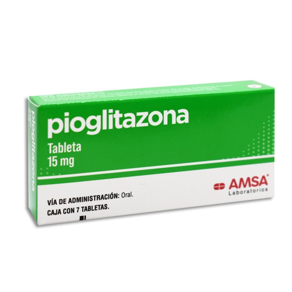 pioglitazona 15mg 7 Tab