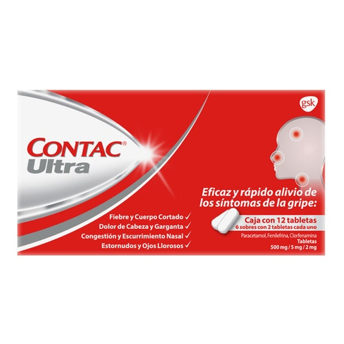 contac ultra antigripal 12 Tab