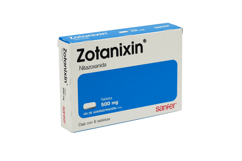 nitazoxanida 500mg 6 o 7 Tab