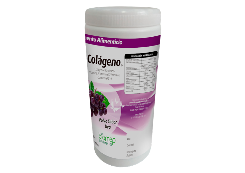 bio colageno s/uva 450g bote