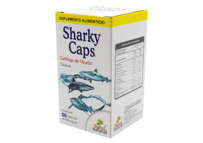cartilago de tiburon 60 cap sharky caps