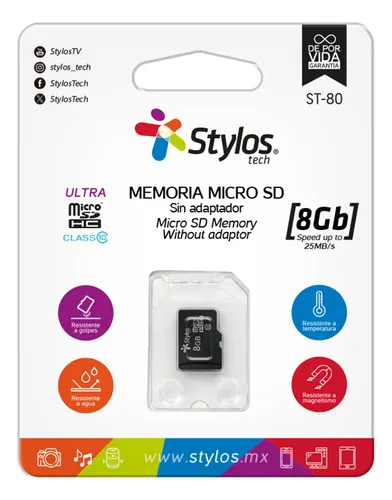 stylos  micro sd 8gb