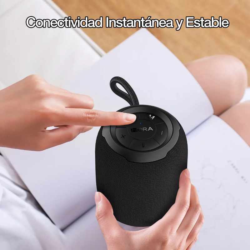 bocina portatil inalambrica 1hora boc243 color negro