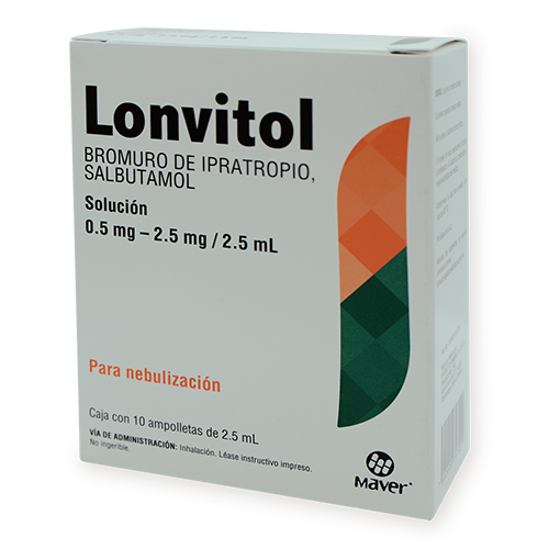 Bromuro de ipratropio/salbutamol 10amp p.nebulizacion