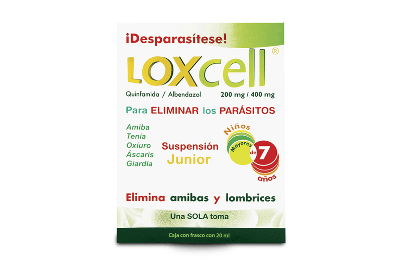 Albendazol/Quinfamida junior susp loxcell