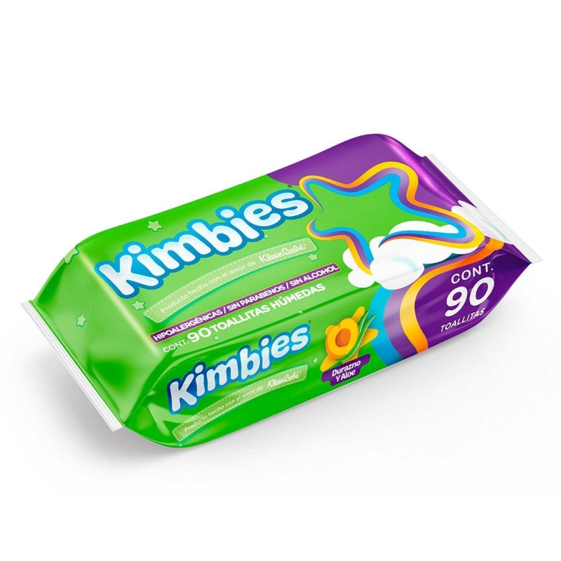 toallitas humedas kimbies 90 pz