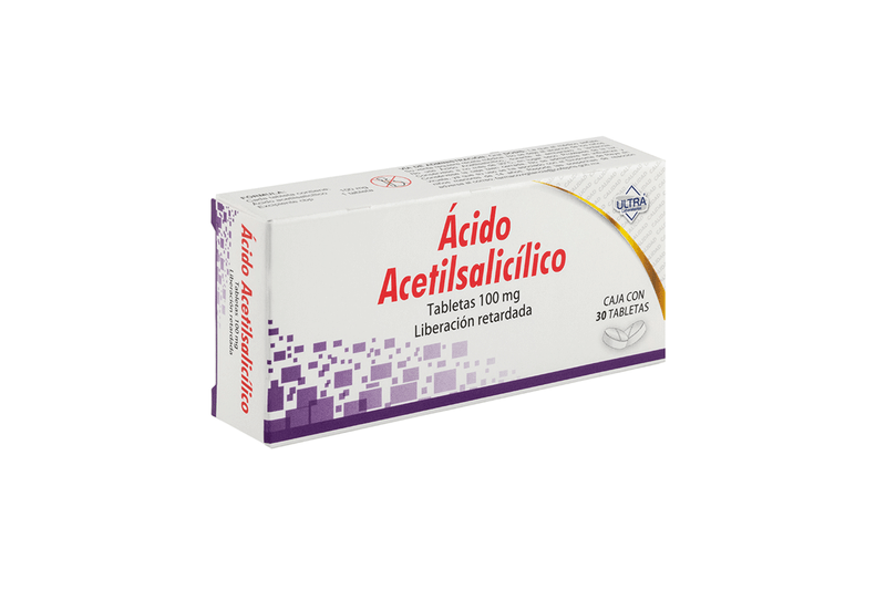 Acido Acetilsalicilico 100mg 30 Tab