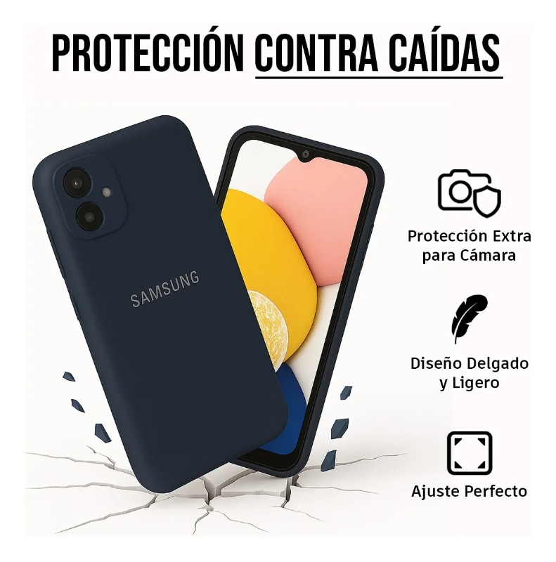 samsung a04 funda de silicon