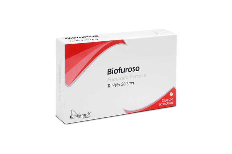 fumarato ferroso 200mg 50Tab