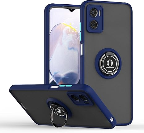 moto e22/e22i funda de uso rudo de anillo + mica