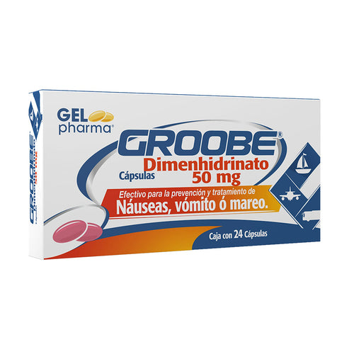 dimenhidrinato 50mg 24cap-groobe