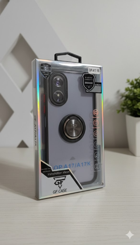 oppo a17 funda de uso rudo + mica