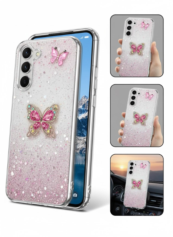 samsung s25 hover case rosa con anillo