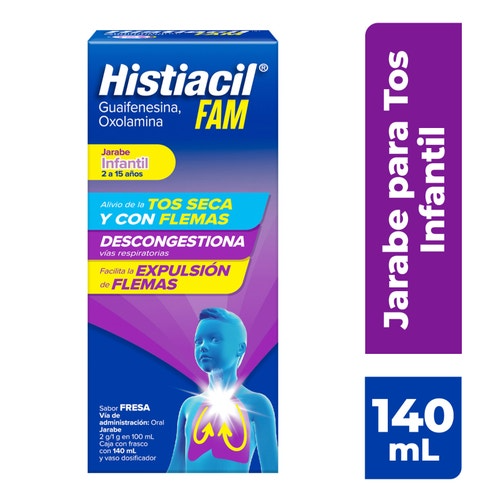Guaifenesina/Oxolaminana 140ml jbe Histiacil Fam Inf