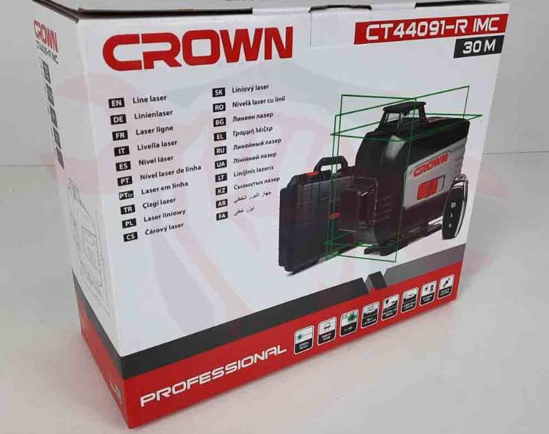 NIVEAU LAZER CROWN 4D 4X360 AVEC TELECOMMANDE CT44091-R IMC