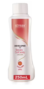Streax Professional Developer for Argan Secrets Colourant - 20 Volume 6%