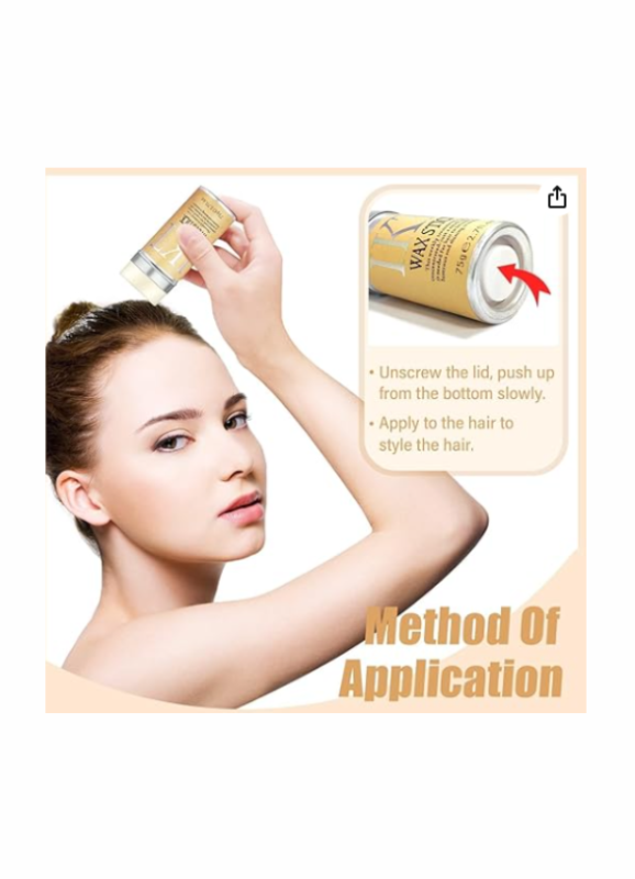 Hair Wax Stick for Women – Smooths Baby Hair & Frizz (Floral Touch)