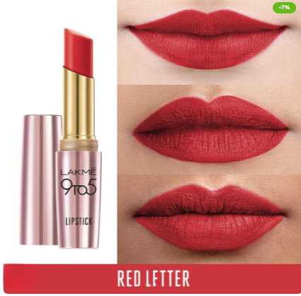 9 to 5 Primer + Matte Lipstick - Red Letter MR1