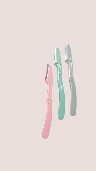 Foldable Facial Razors for Women – Pack of 3