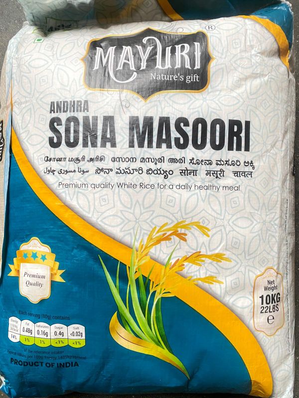 Mayuri Sonamasoori Raw Rice 10KG | RMY467