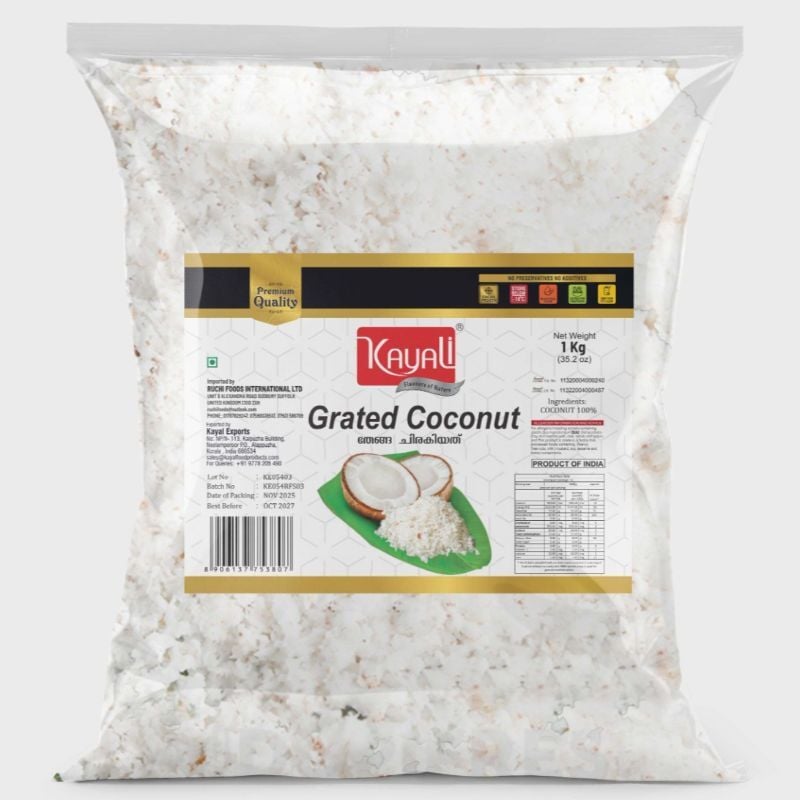 Hand Grated coconut 1 KG  | RKL099  1kg x 15