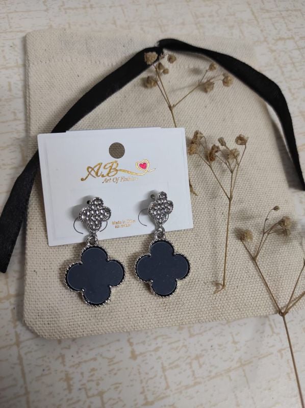 Gray earrings