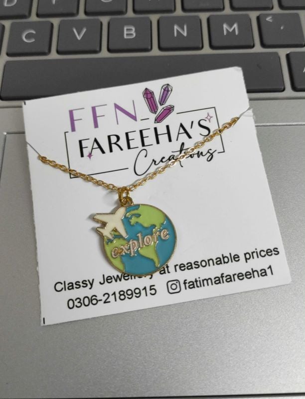 Travel Explore Charm necklace