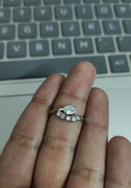 Stainless steel Ring silver S7