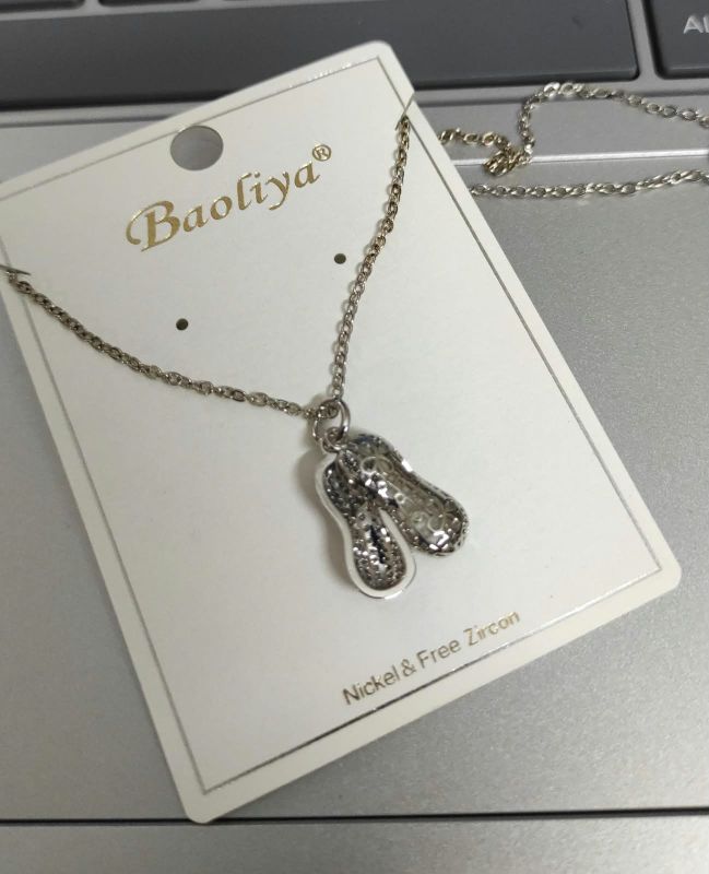 Peanut necklace stainless steel