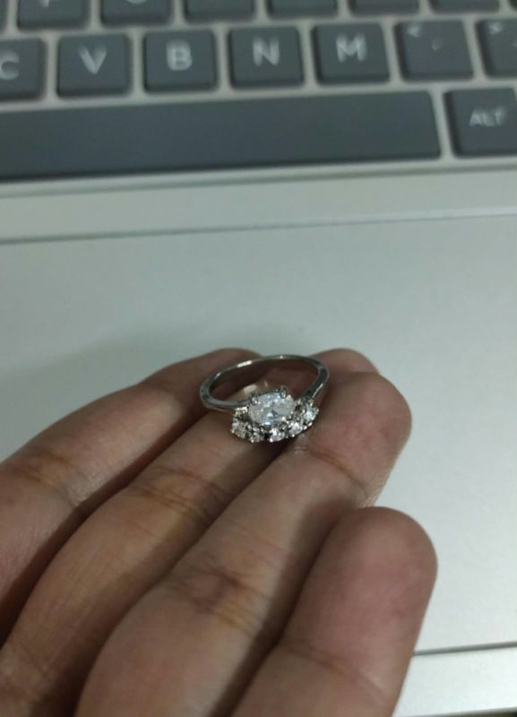 Stainless steel Ring silver S7