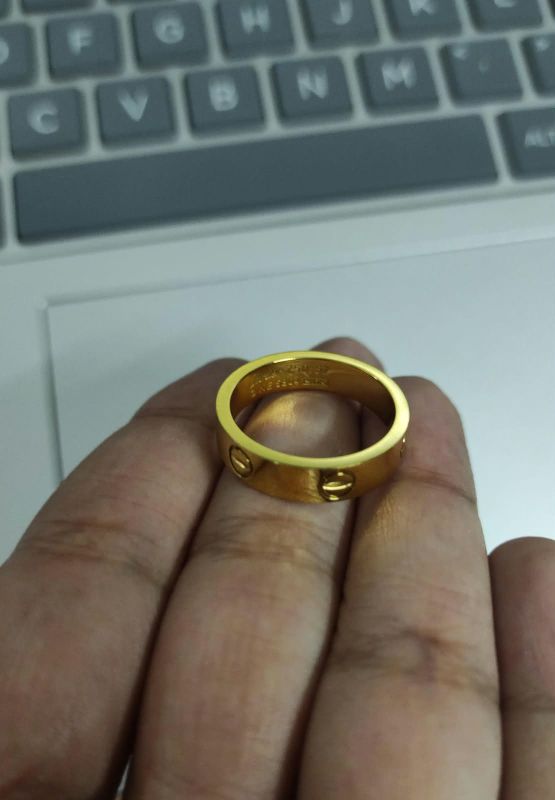 Stainless steel Ring Golden S8