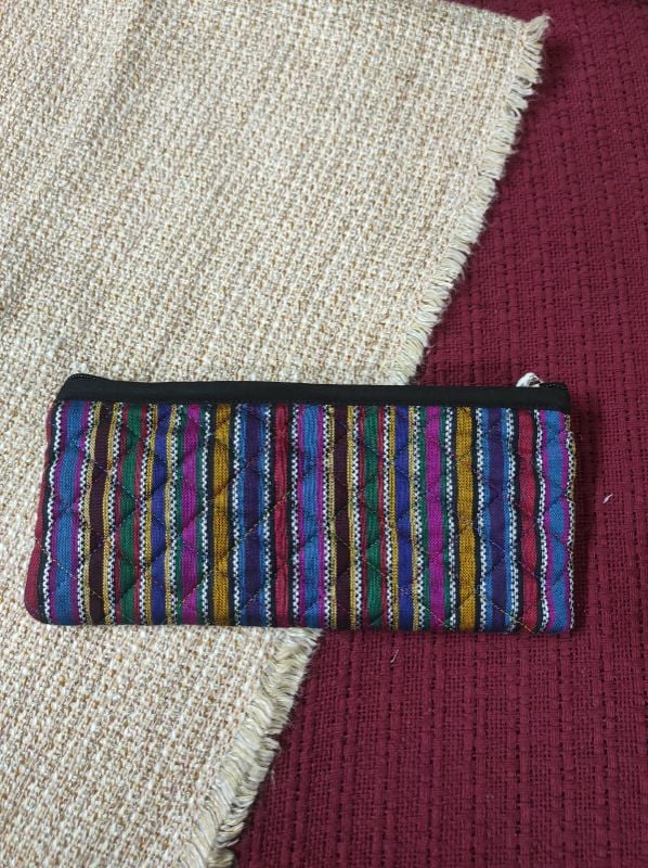 Flat Long Pouch D9A - 4.5" x 9.5 - 
with zip pocket inside.