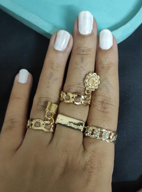 Set of 4 Golden Rings