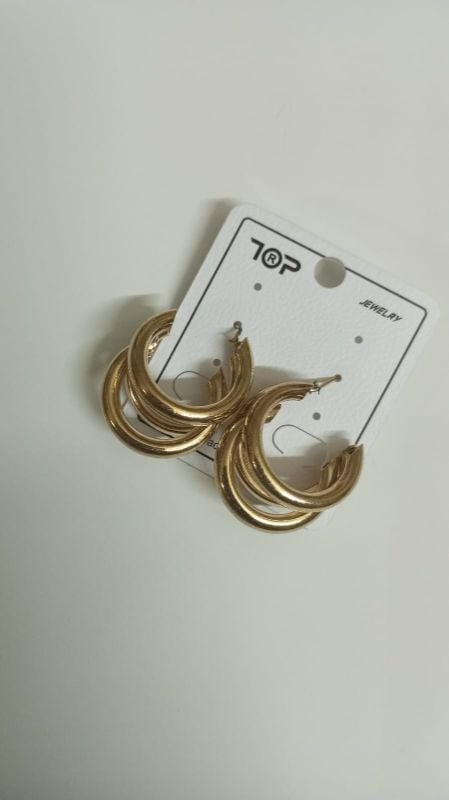 Tri hoops golden