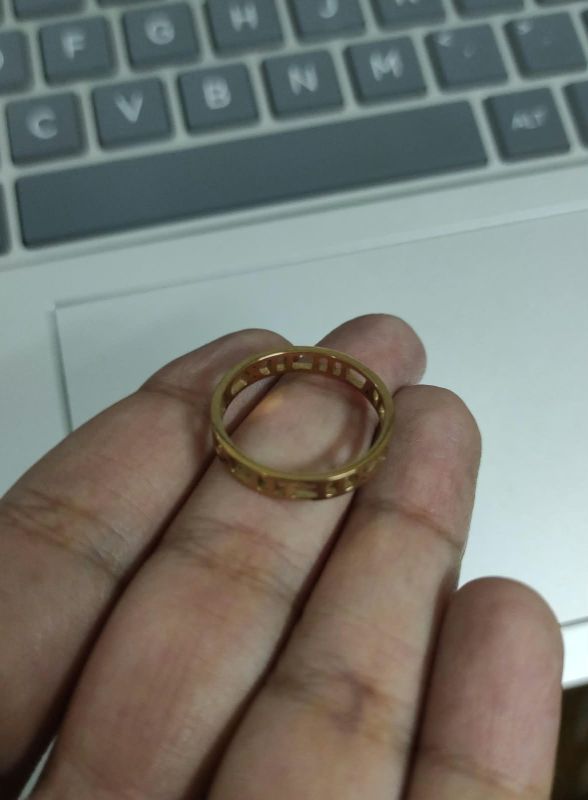 Stainless steel Ring Roman Golden S8
