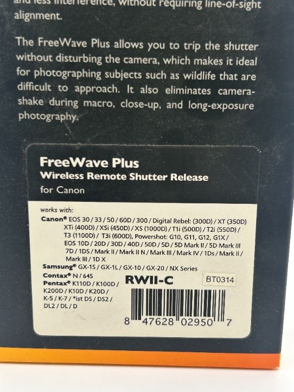 Freewave Plus Wireless remote Shutter