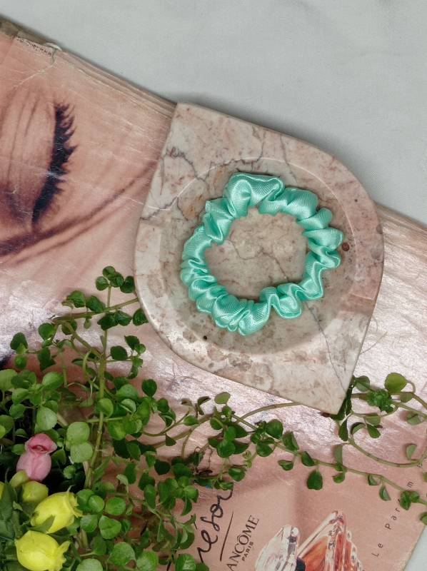 Mini-Scrunchies(Verde Menta)