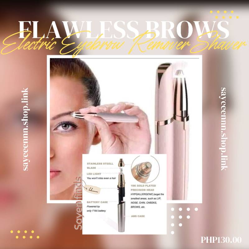 Flawless Brows Electric Eyebrow Remover Shaver