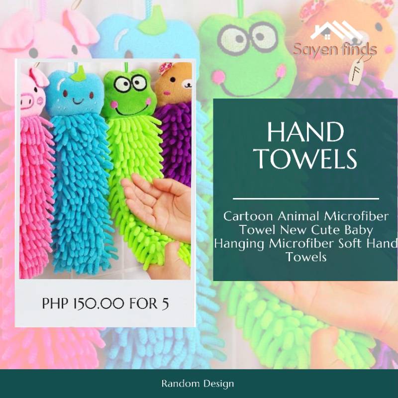 Cartoon Animal Hand Towels
5 pcs