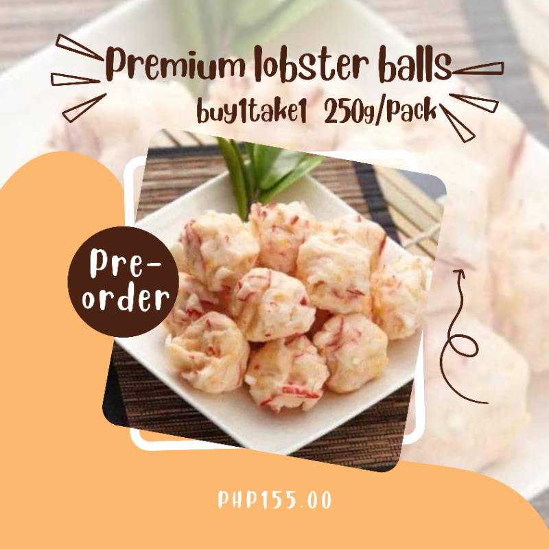 Premium lobster balls buy1take1