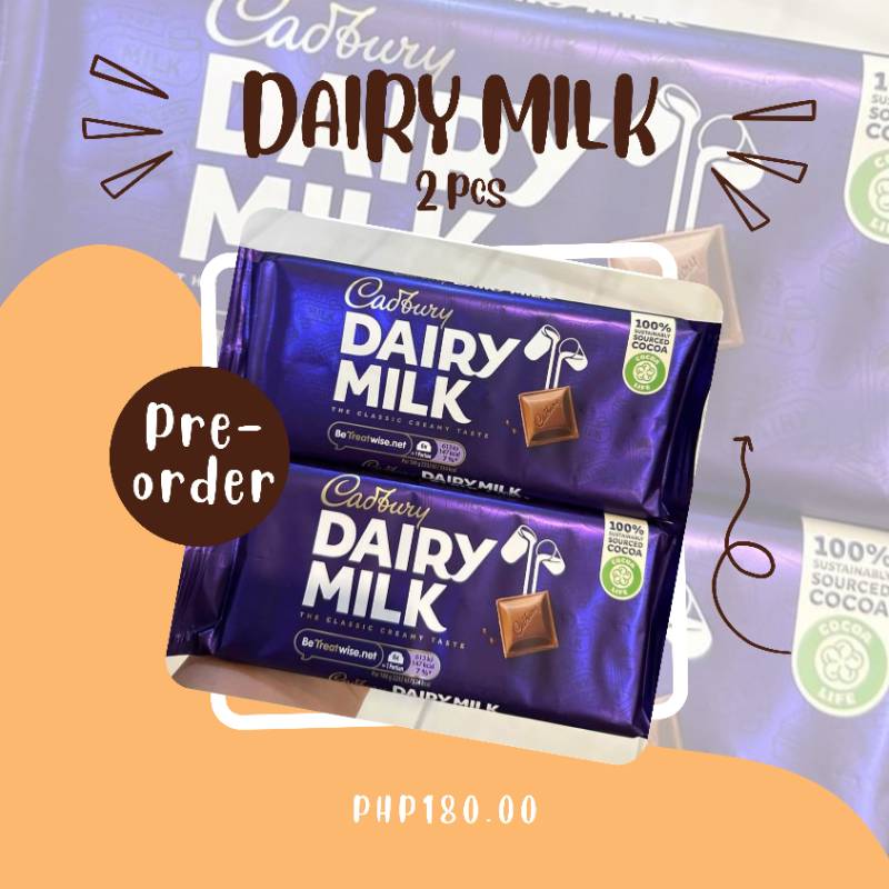 Dairy Milk
2 pcs