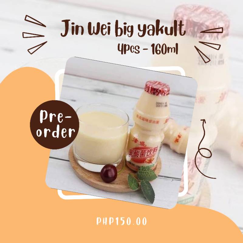 Jin wei Big Yakult 4 pcs