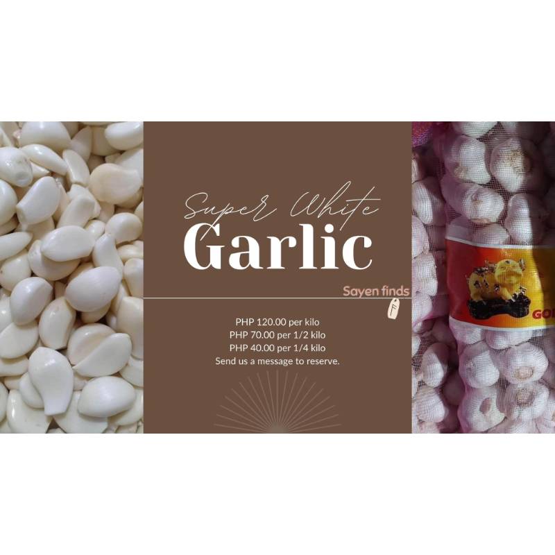 Super white garlic