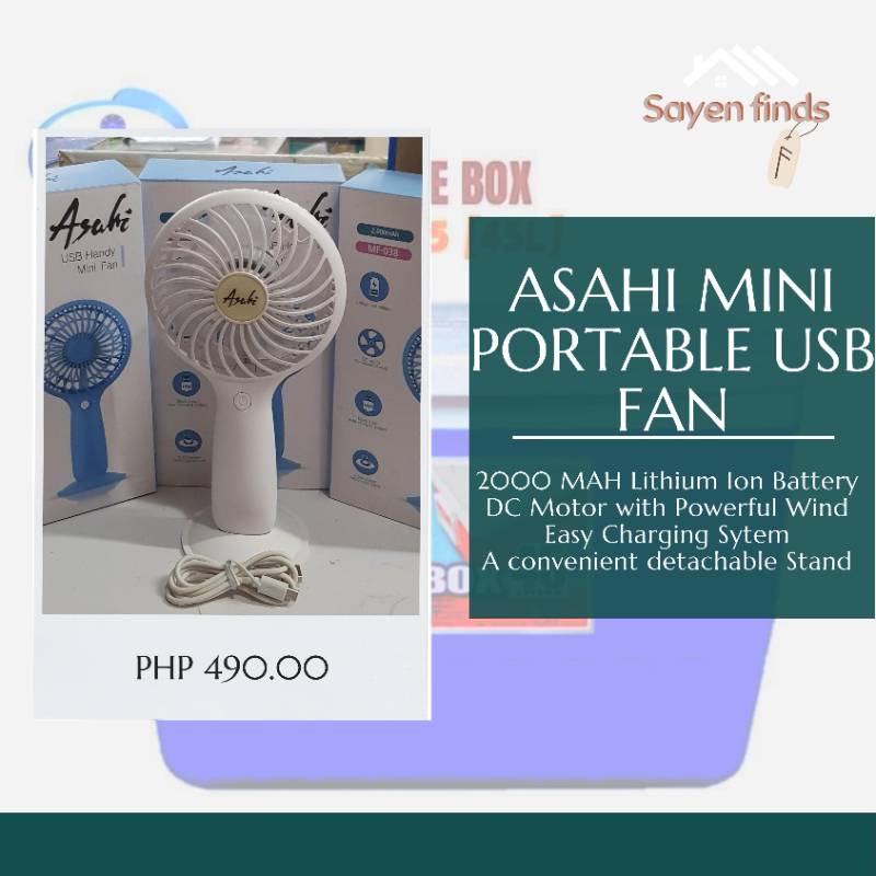 Asahi Mini Portable USB Fan