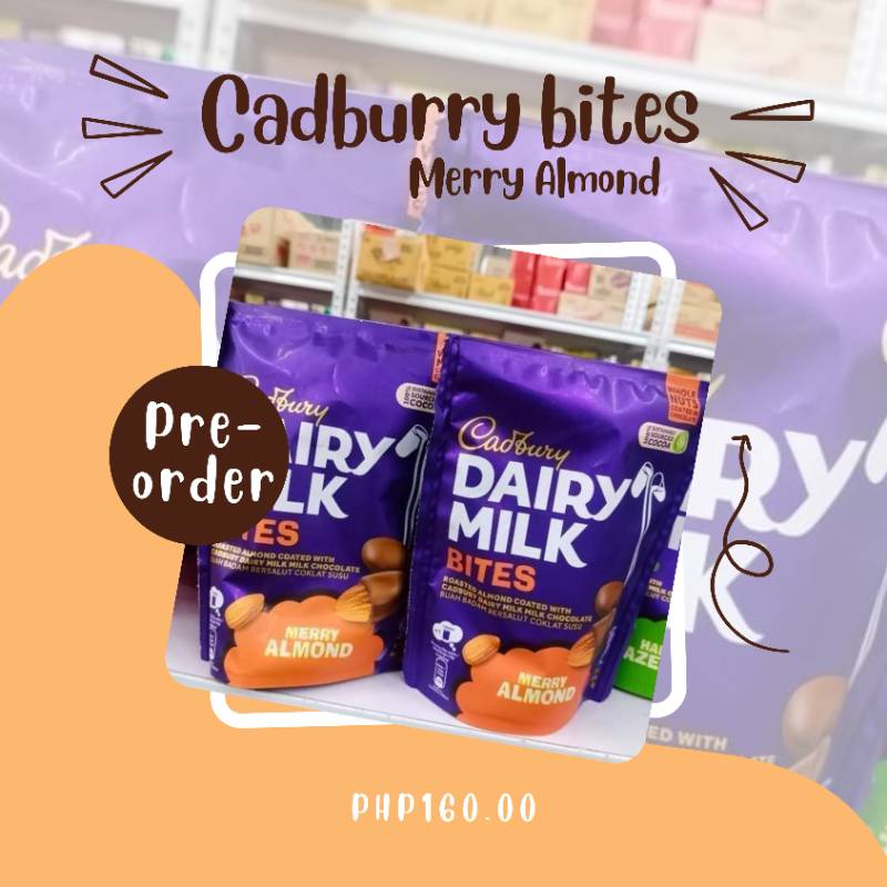 Cadburry bites merry Almond