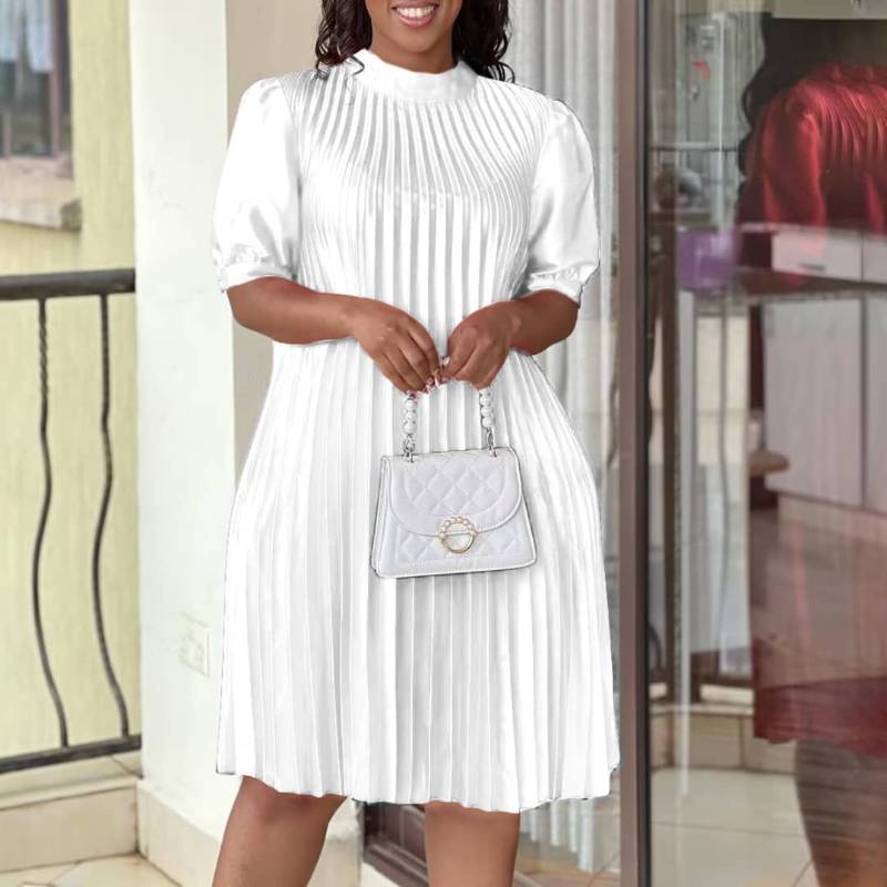 Robe classe plissé ultra tendance à la mode: AS_010001