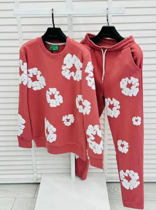 Ensemble Demin Tears  Rouge