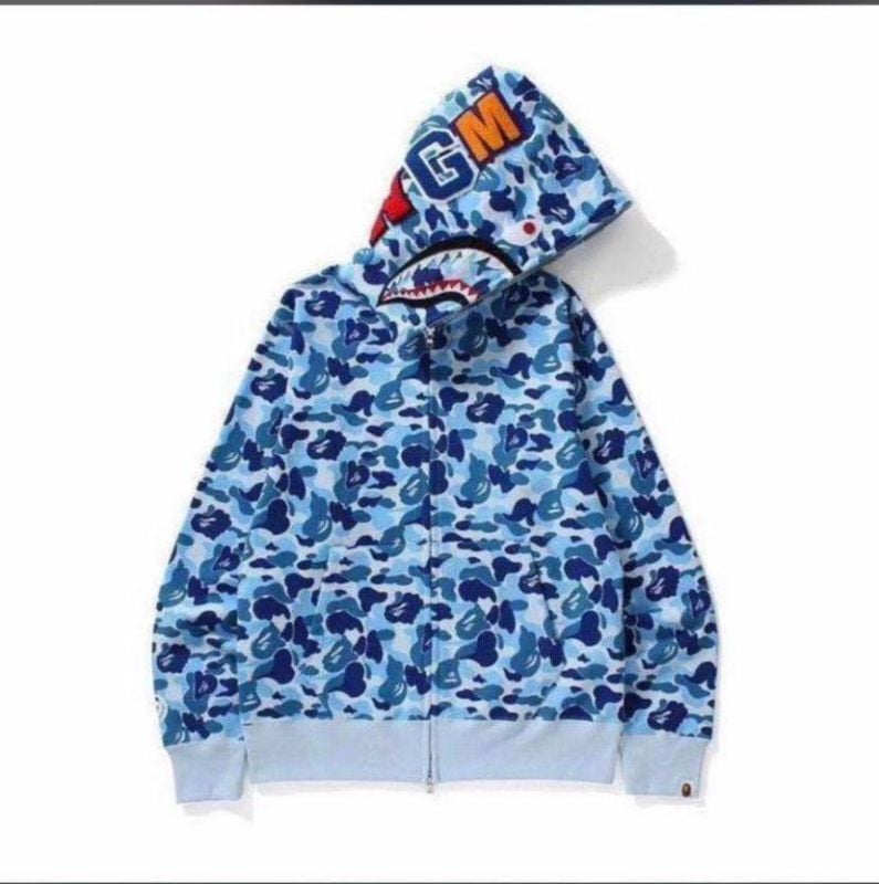 Hoodie Bape Bleu Claire