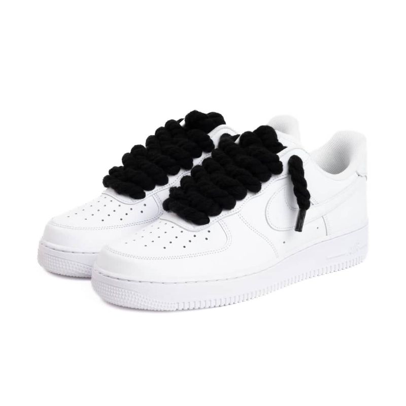 Air Force Blanche Gros Lacets Noirs
